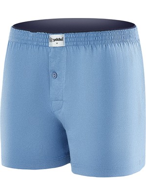 Yıldız Çamaşır Yıldız 3'lü Paket Havlu Bel Penye Düz Boxer  Pamuk Q43D