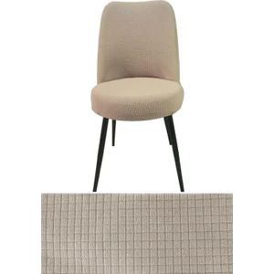 Pitikare Sandalye Kılıfı Retro Oval Sandalye Örtüsü Sandalye Kılıfı_1 Adet Oval Sandalye Örtüsü Bambu Tekli vizon renk , bir adet küçük oval sandalye kılıfı