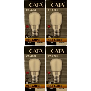 CT-4261 2W 3200K (Günışığı) E14 Duylu Mini LED Ampul (4 Adet)