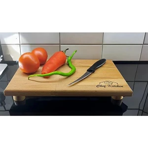 Mavi Trend Ahşap 30X20 cm Sebze Meyve Doğrama ve Sunum Servis Tahtası 4 Ayaklı