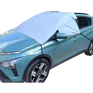 Luti Concept Araç Yarım Branda Araba Oto Kar Buz Önleyici Branda Ön ve Yan Cam Güneş Koruyucu Örtü Universal Güneşlik Branda Örtü