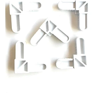 Mavi Trend Mavitrend 10X20 mm Sineklik Köşe Takozu 10 Adet Beyaz Renkli