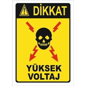 Real Reklamdayız Yüksek Voltaj Levhası
