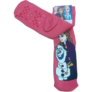 Frozen Elsa Tabanı Kaydırmaz Kışlık Havlu Çocuk Çorap