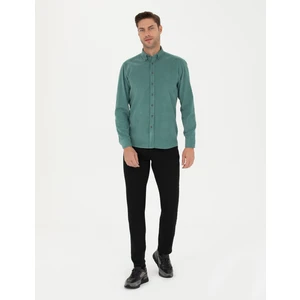 Pierre Cardin Erkek Siyah Slim Fit Kanvas Pantolon 50278469-VR046