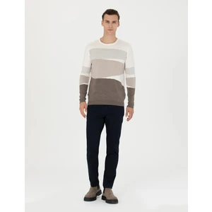 Pierre Cardin Erkek Lacivert Slim Fit Kanvas Pantolon 50278469-VR033