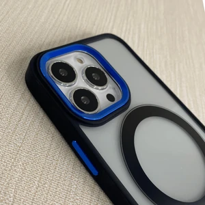 Pirok Store Apple iPhone 15 Pro (6.1 Inç) Uyumlu Magsafe Manyetik Kablosuz Şarj Özellikli Darbeye Dayanıklı Tampon Kılıf