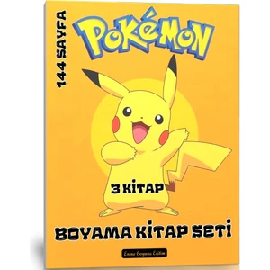 Pokemon Boyama 3’lü Kitap Seti