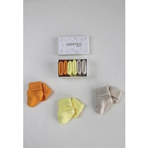 3'lü Set Bebek Bambu Çorap -Baby Bamboo Socks - Yenidoğan Çorap