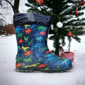 Çocuk Çizme Kar Botu Soğuk ve Su Geçirmez Içi Kürklü