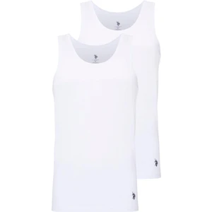 U.S. Polo Assn. 90000 Erkek Battal 2'li Beyaz Atlet