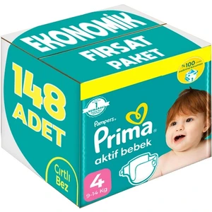 Bebek Bezi Beden:4 9-14 kg  Maxi 148 Adet