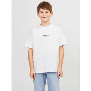 Jack & Jones JORVESTERBRO TEE SS CREW Beyaz Erkek Çocuk Kısa Kol T-Shirt