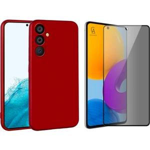 Samsung Galaxy A54 5g Ile Uyumlu Soft Yumuşak Telefon Kılıfı ve Hayalet Privacy Ekran Koruyucu Seti