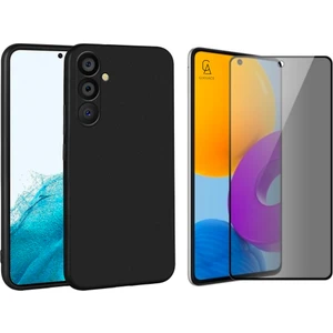 Samsung Galaxy A54 5g Ile Uyumlu Soft Yumuşak Telefon Kılıfı ve Hayalet Privacy Ekran Koruyucu Seti