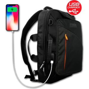 Travel Çanta USB -Siyah