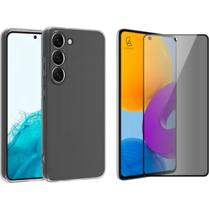 Samsung Galaxy A54 5g Ile Uyumlu Soft Yumuşak Telefon Kılıfı ve Hayalet Privacy Ekran Koruyucu Seti