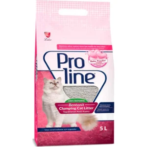 Pro Line Bebek Pudrası Kokulu İnce Kedi Kumu 5 Lt