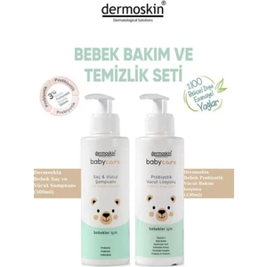 Bitkisel Bebek Bakım ve Temizlik Seti | Bebek Şampuanı & Nemlendirici Vücut Losyonu | 500 + 230 ml