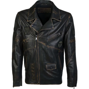 Tamer Tanca Erkek Deri Siyah Eskitme Deri Mont 993 J-201 Erk Sk23/24 Sıyah Eskıtme