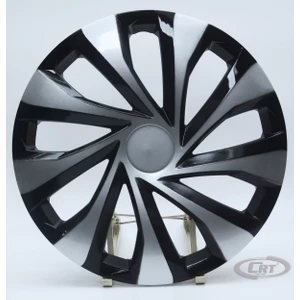 Jant Kapağı Siyah-gri Kırılmaz 16" Universal Model (Amblem Hediyeli) (1 Adet)