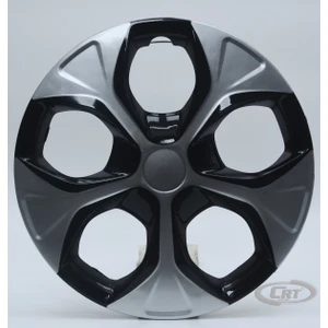 Jant Kapağı Siyah-gri Kırılmaz 12" Universal Model (Amblem Hediyeli) (1 Adet)