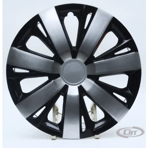 Oto Cirit Jant Kapağı Siyah-Gri Kırılmaz 16" Vw Model (Amblem Hediyeli) (1 Adet)