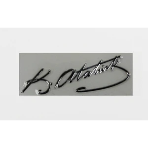 Metal Yazı 8x2cm Atatürk İmzası
