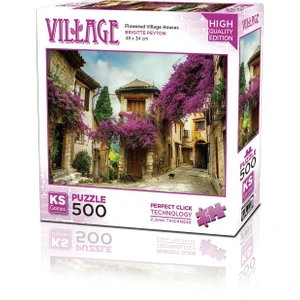 KS Games Flowered Village House 500 Parça Puzzle