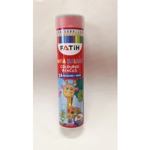 24 Renk Kuru Boya Metal Tüp Uzun Tam Boy