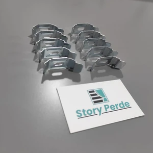 Story Perde Stor Perde Metal Takma Aparatı ( Metal Potray ) 3,7 cm Kasaya Uyumlu ( 10 Adet )