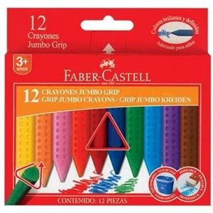 Faber Castell Grip Jumbo Wa x Crayon Pastel Boya 12 R