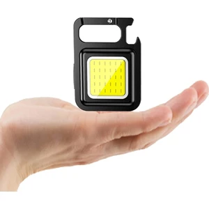 LED Anahtarlıklı El Feneri Şişe Açacağı Usb’li Şarj Edilebilir Cep Boy Cob LED