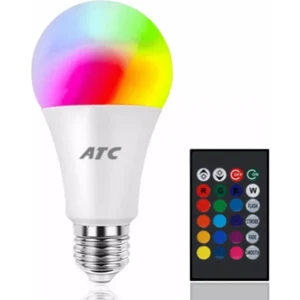 Uzaktan Kumandalı 6500K 9W Rgb LED Ampul Beyaz Işık