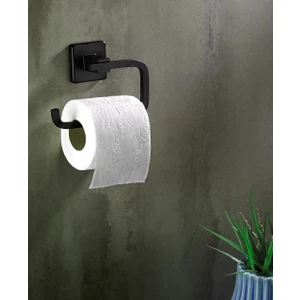 Paslanmaz Tuvalet Wc Kağıtlığı Siyah D-004