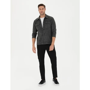 Pierre Cardin Erkek Siyah Slim Fit Kargo Pantolon 50278439-VR046