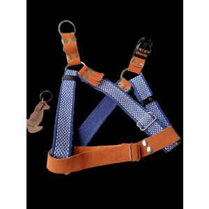 Köpek göğüs tasması orta ırk hakiki deri kapamalı örgü kolon genişlik:3cm göğüs ölçüsü:40-70cm ayarlamalı dog harness GT3-29