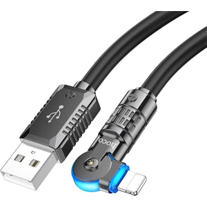 U118 Döner Başlıklı USB To iPhone Lightning Hızlı Şarj ve Veri Kablosu