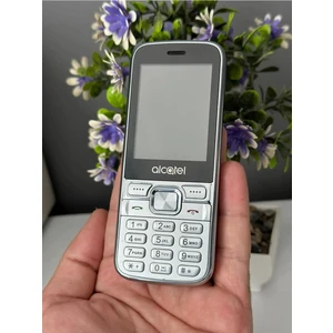 One Touch Plus Metal Kasa Kameralı Tuşlu Cep Telefonu,Micro USB, Gri