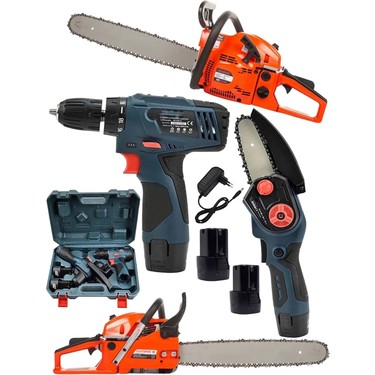 SCHUTZENGER 3'lü Set 9 Hp Benzinli Odun Ağaç Kesme Hızar Fiyatı