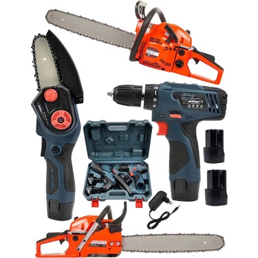 SCHUTZENGER 3'lü Set 9 Hp Benzinli Odun Ağaç Kesme Hızar Fiyatı