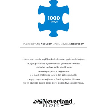 Neverland 1000 Parça Puzzle - Mona Lısa Fiyatı - Taksit Seçenekleri