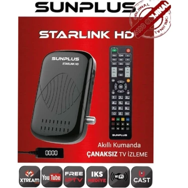 Sunplus Starlink Hd Uydu Alıcısı Full Hd 1080P Tv & Uydu Tek