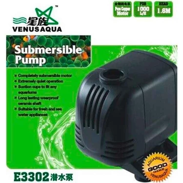 Venusaqua Akvaryum Kafa Motoru E3302 1000 L/S 18W Fiyatı