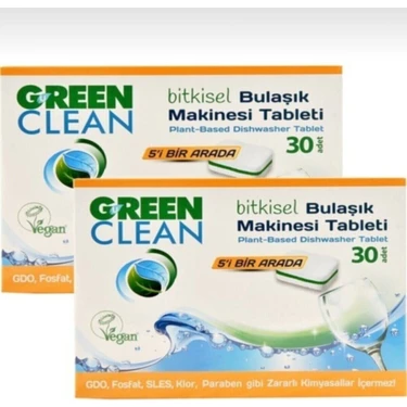 U Green Clean Green Clean 2'li Bulaşık Makinesi Tableti 30