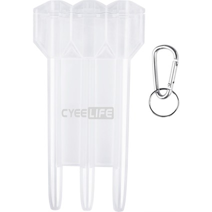 Beyaz Şeffaf Stil Cyeelife Plastik Dart Anahtar Tokalı Taşıma Çantası Dart Taşıma Cüzdanı Tutucu Kutu 11 Renk (Yurt Dışından)