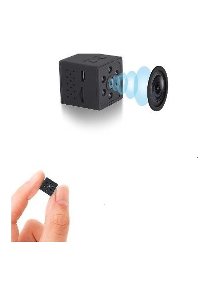 Kamera 1080P Mini Full Hd Wifi Kamera, Gece Görüşlü Taşınabilir Küçük Hd Dadı Kamerası (Yurt Dışından)