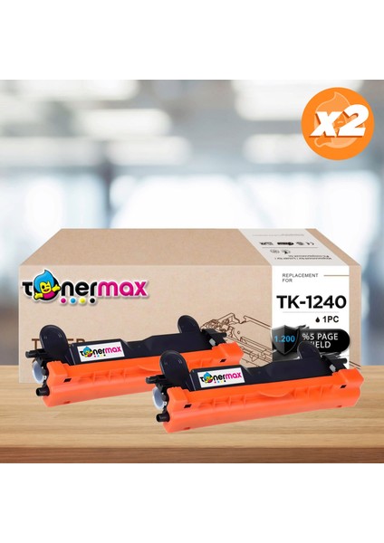 Kyocera TK-1240 / TK-1248 Muadil Toner 2'liavantaj Paket / PA2000 / PA2000W MA2000 / MA2000W / PA2001 / MA2001