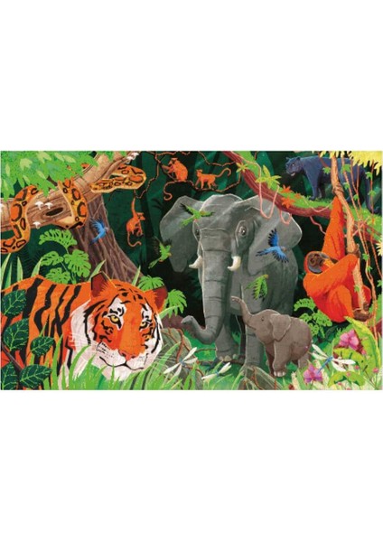 Dünyayı Koru-Orman-İkisi Bir Arada Puzzle ve Kitap