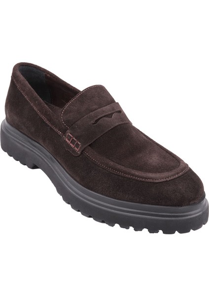 18542 Kahve Süet Loafer Ayakkabı fiyatları
